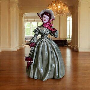 Vintage Florence Ceramics Louise Southern Belle Figurine 7.5" Porcelain Collecti